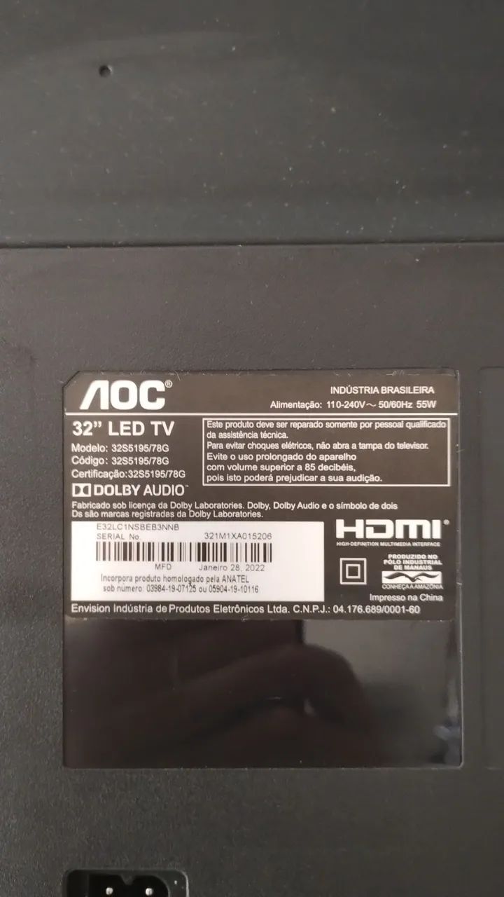 Televisão AOC Roku 32 polegadas  - Foto 2