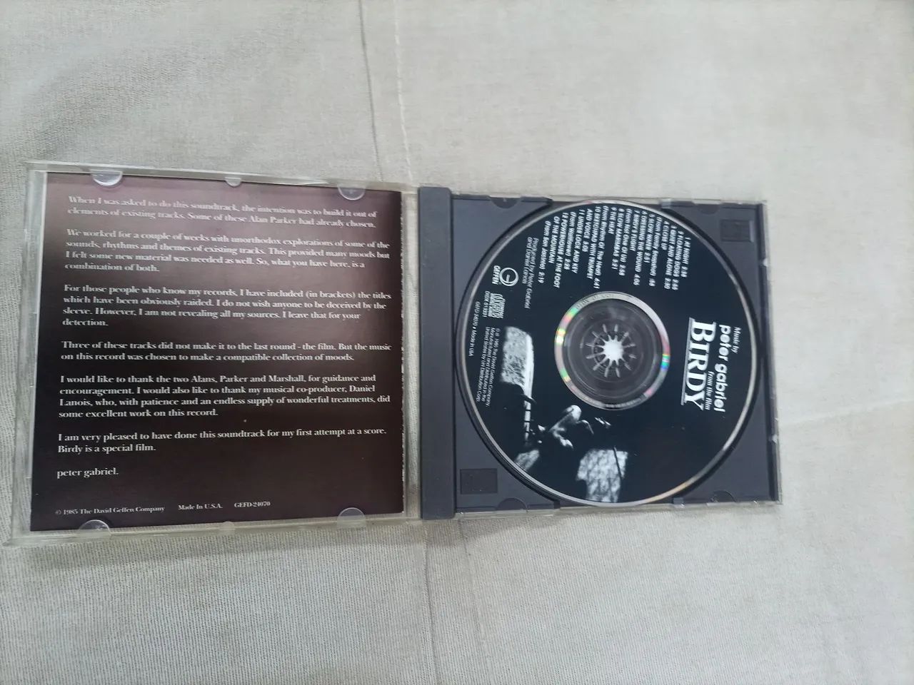 CD  Peter Gabriel BIRDY