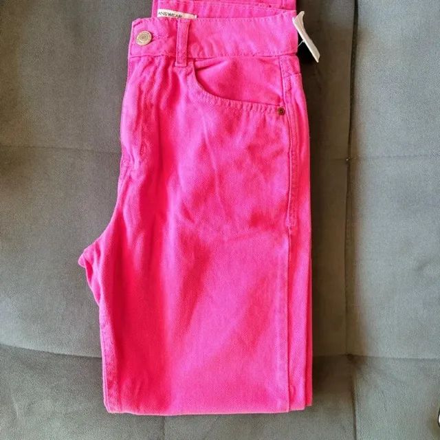 calça mom jeans rosa - Foto 3