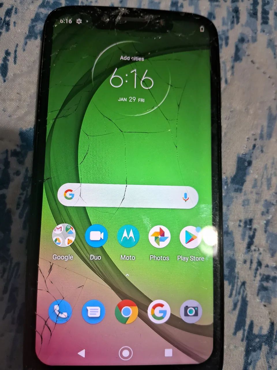 Motorola G7 Play- Tela quebrada  - Foto 3