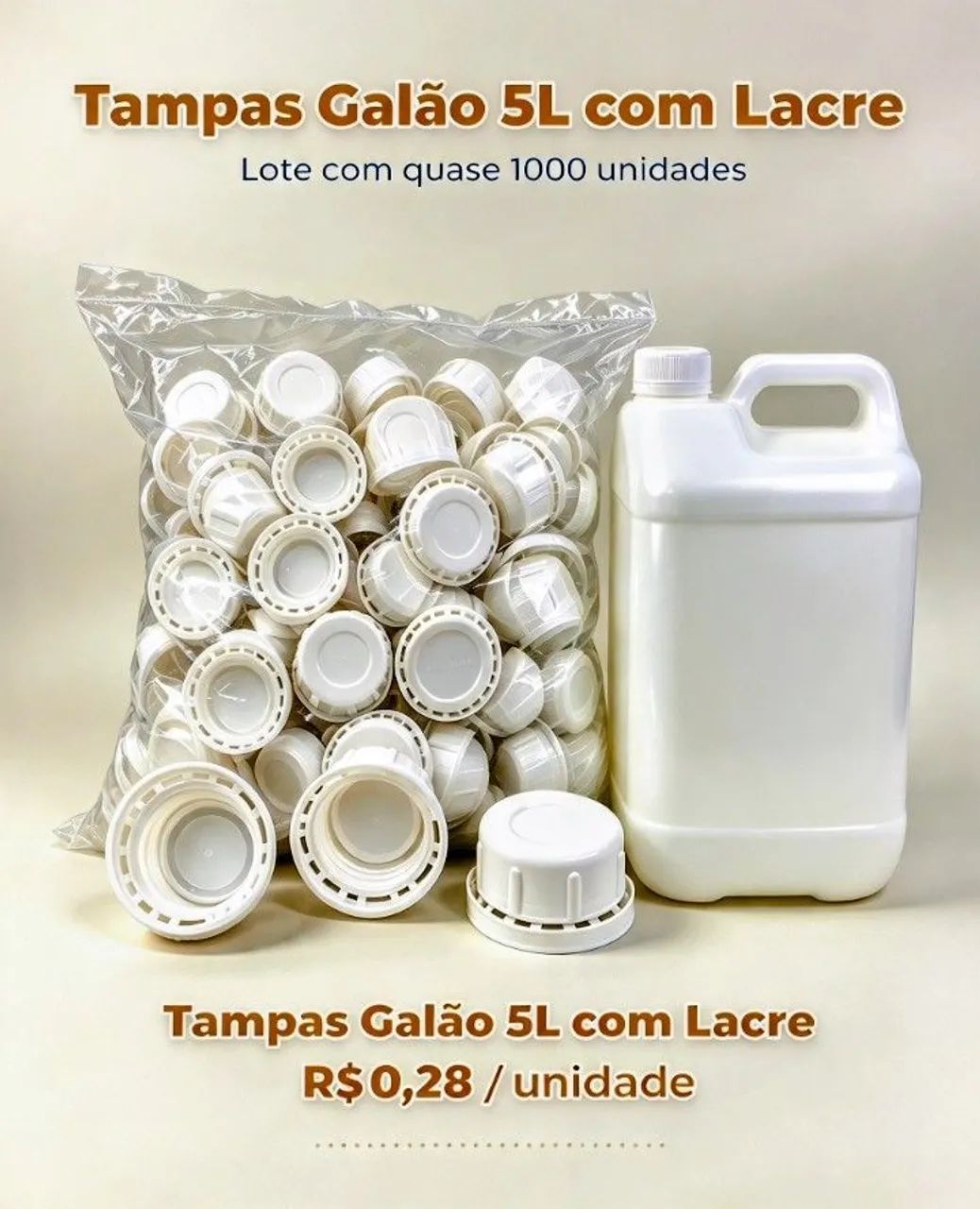 Tampas de galão de 5 litros com laque 