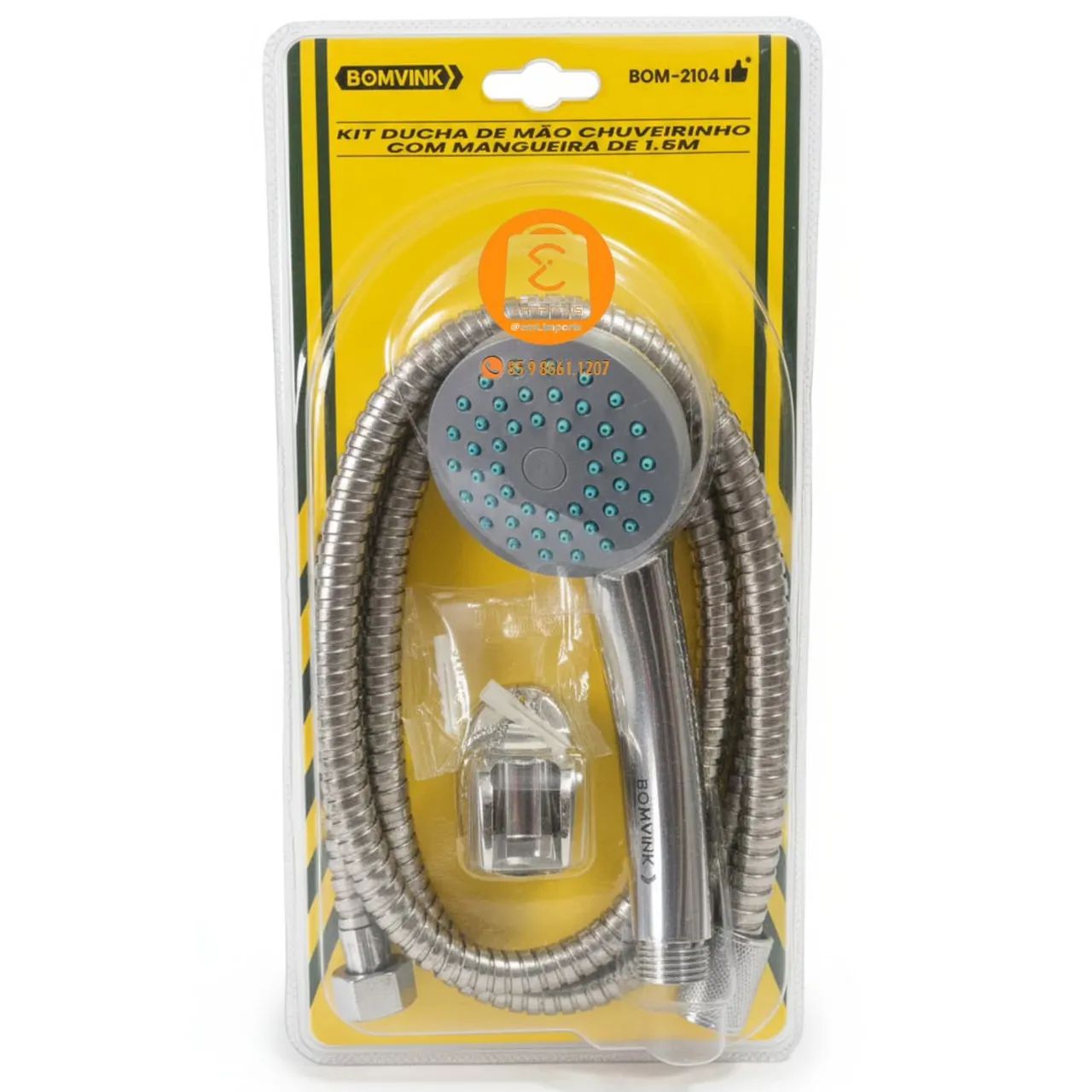 Kit Ducha de Mão/Chuveirinho com Mangueira de 1.5M BOM-2104