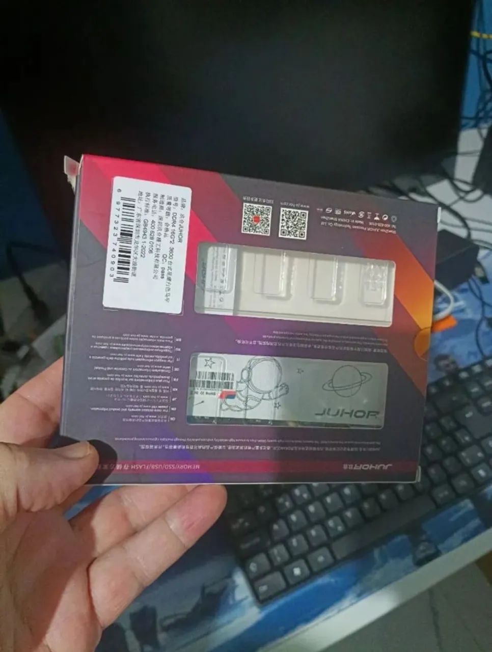 Memória Juhor DDR4 16 gb 3200 mhz - Foto 3