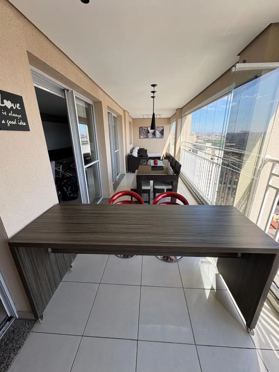 Bancada / Mesa Alta com Rodinhas - Multiuso - Foto 2