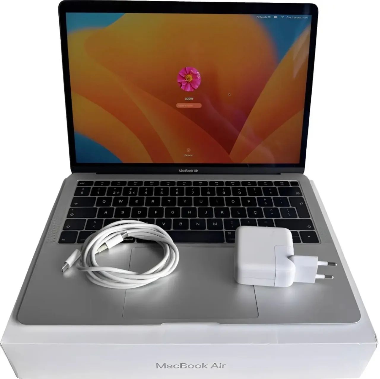 Apple Macbook Air 2019 A1932 Prata 13 128gb Ssd 8gb Ram Prata