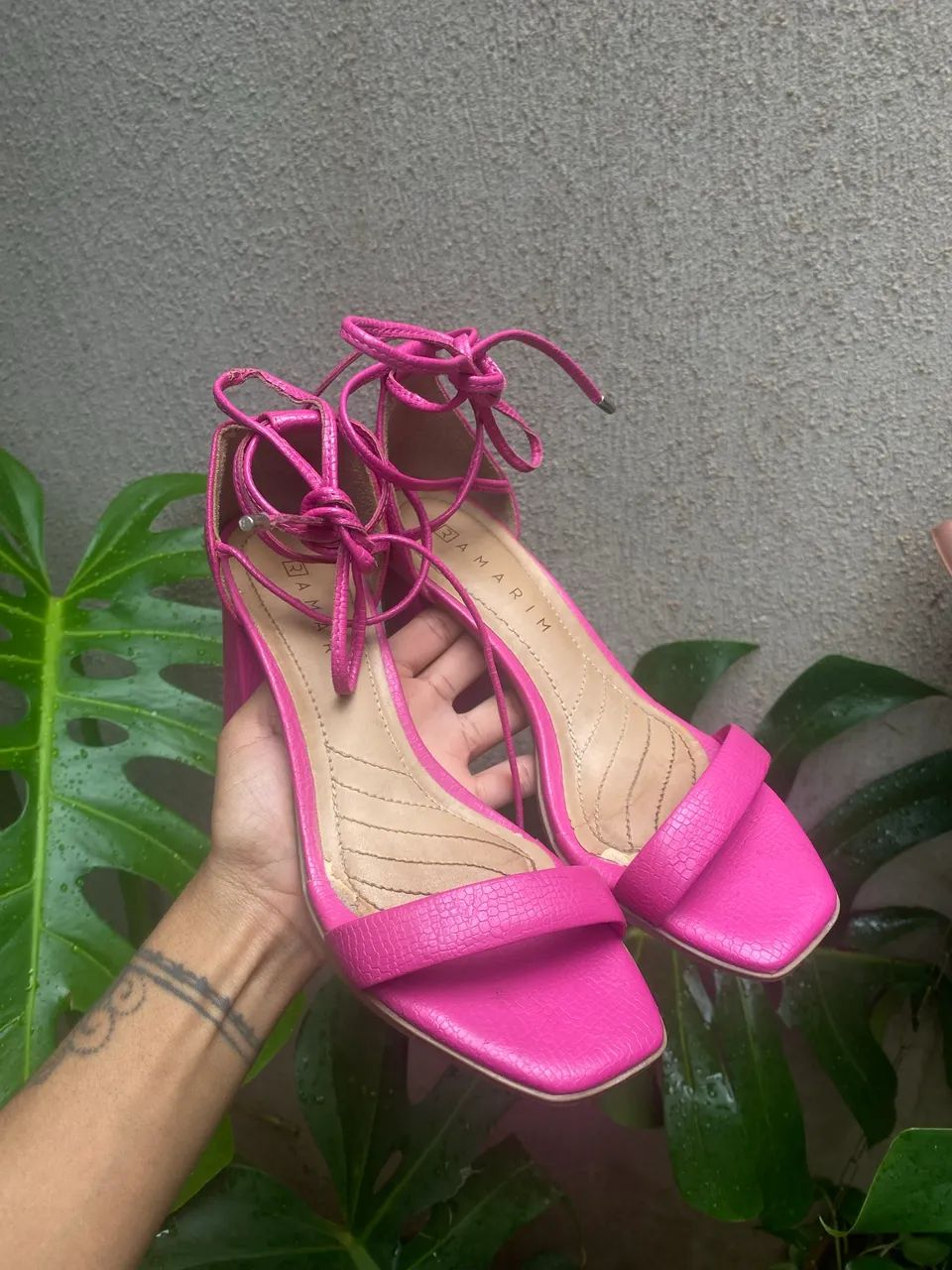 sandália rosa número 35 - Foto 2