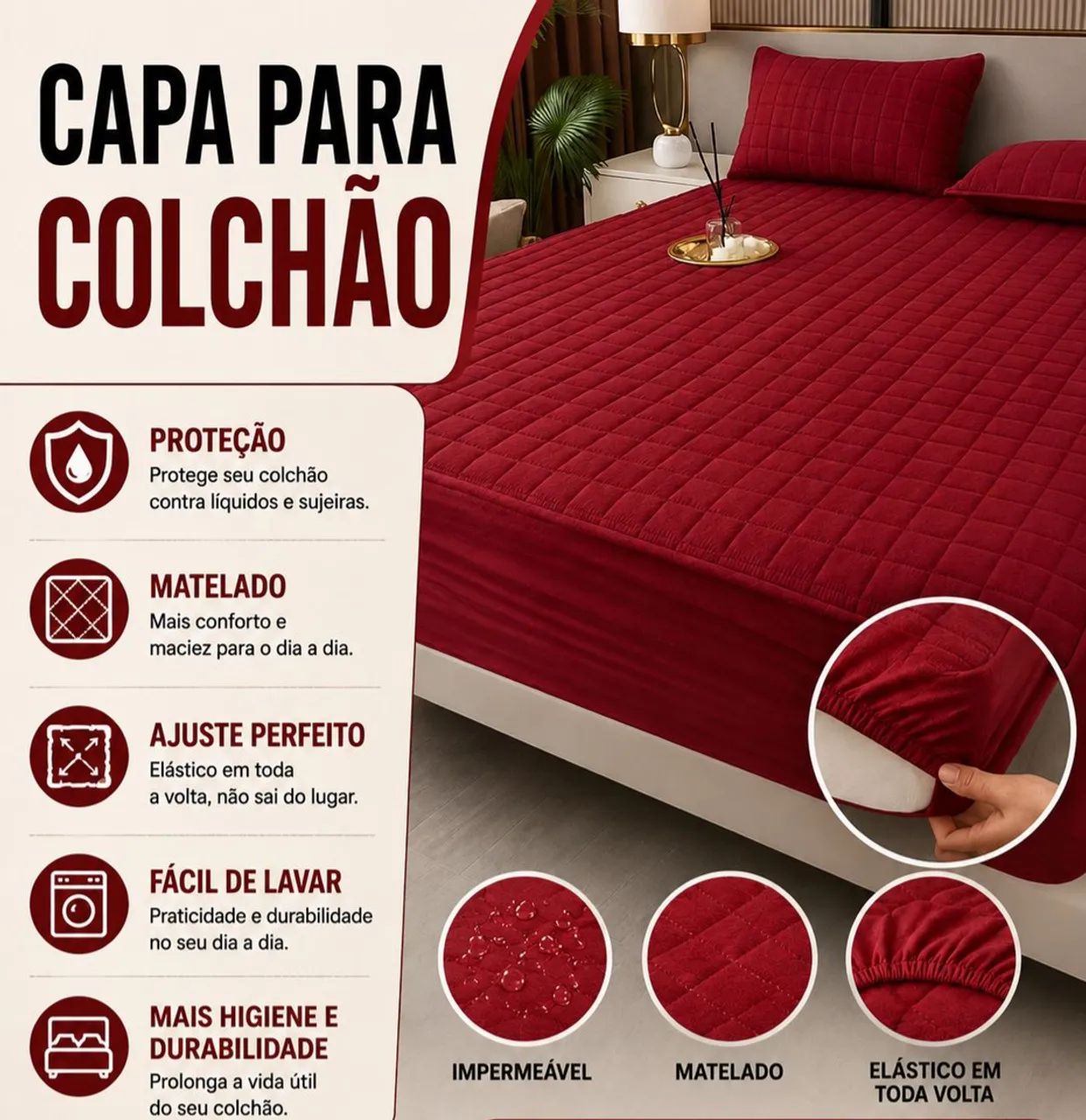 Capa para colchão