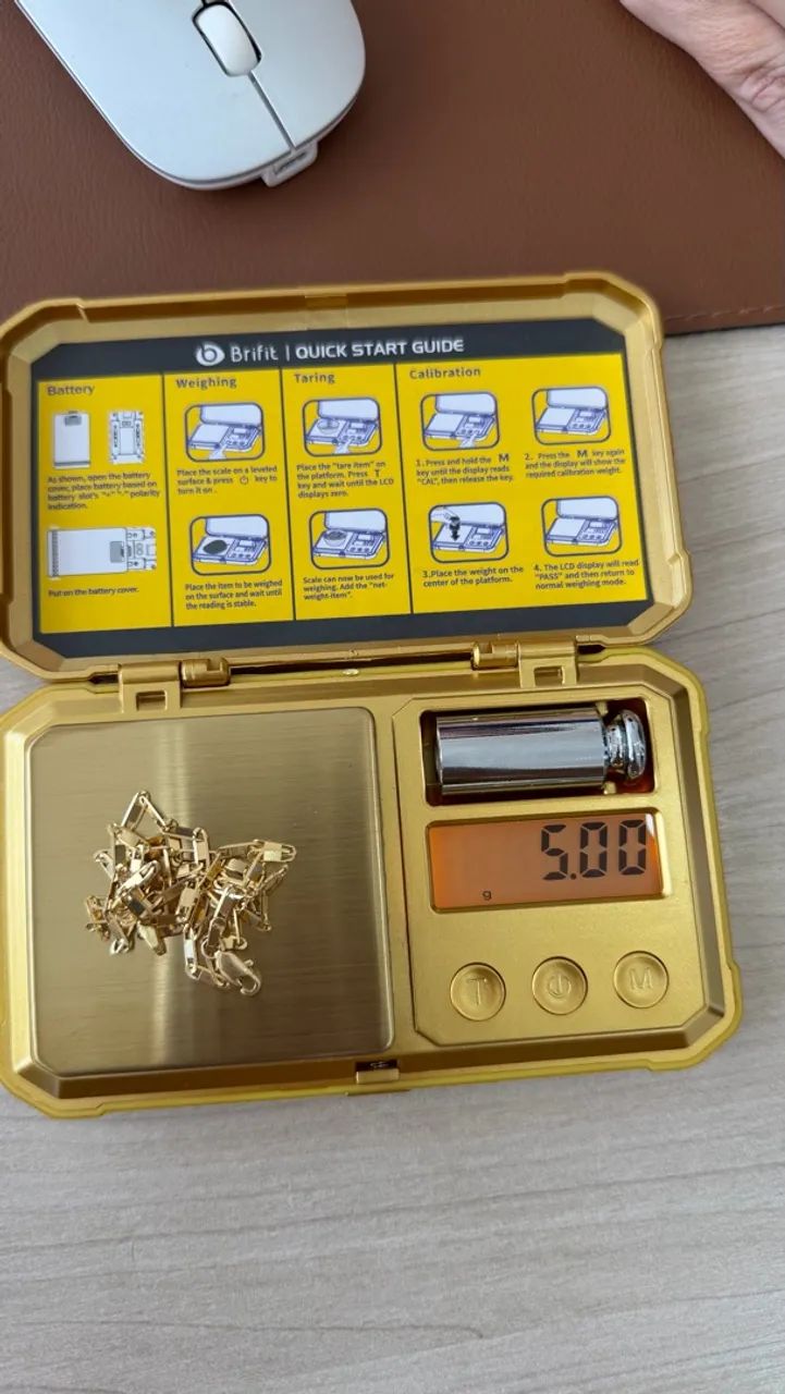 Corrente ouro 18k Piastrine Maciça  - Foto 2