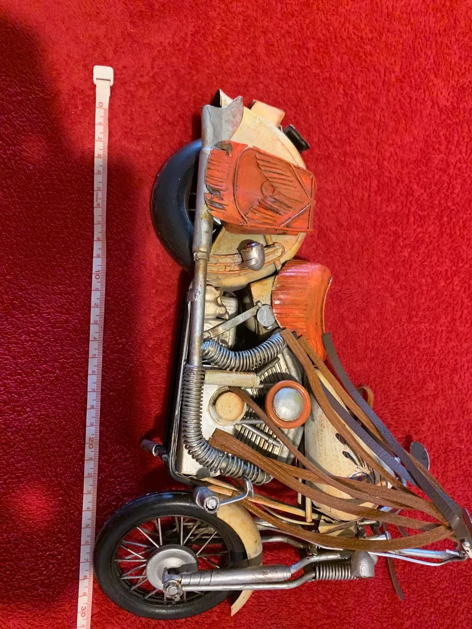 Moto em ferro decoração 
