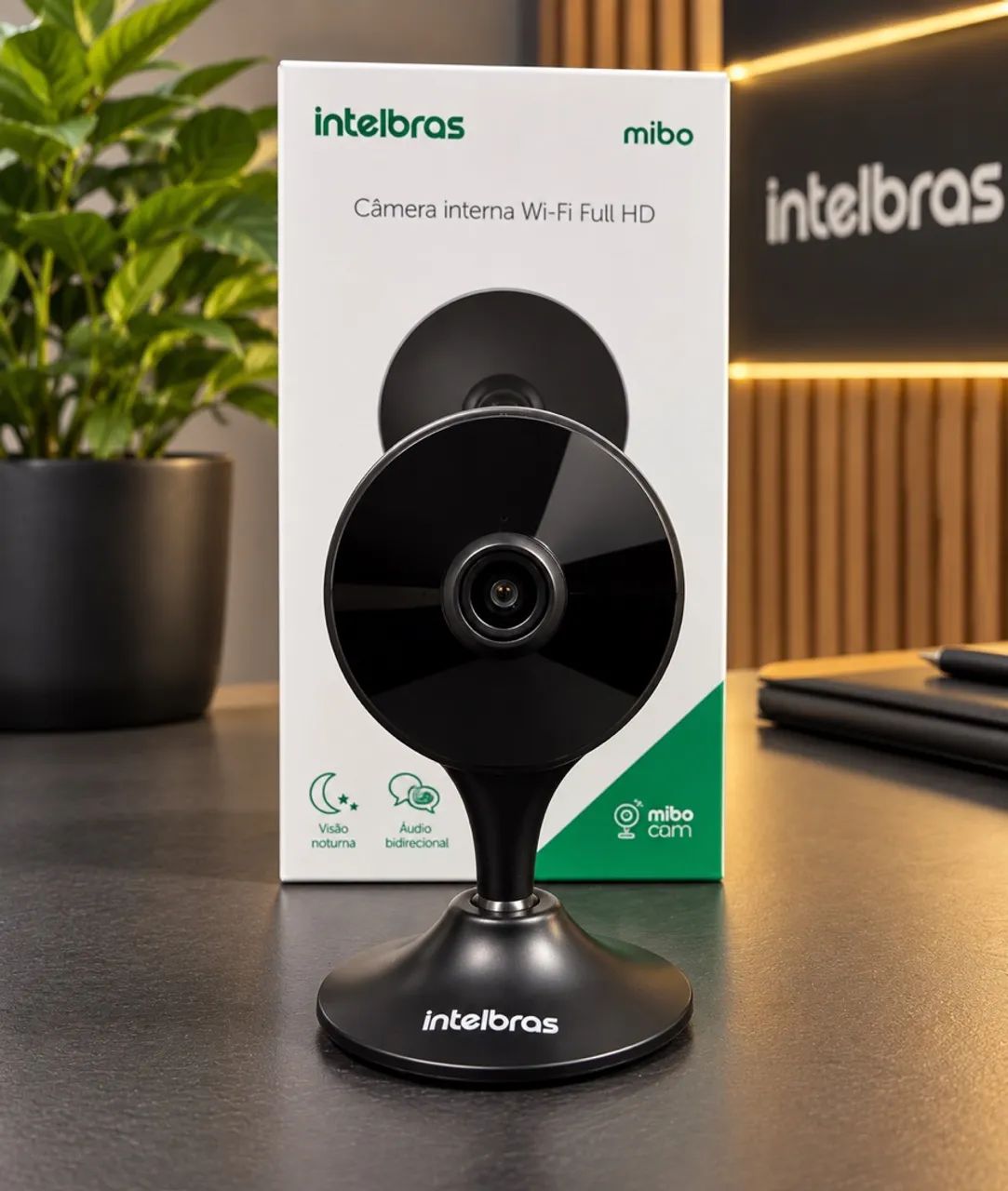 Camera wifi intelbras Imx black