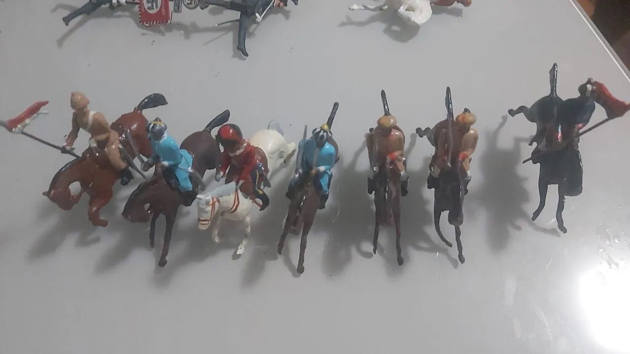 bonecos de chumbo , raros , pesados de 1790 , 1860  - Foto 4