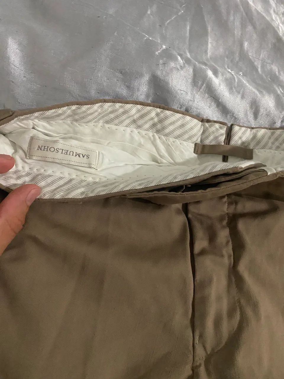 Calça samuelshon alfaiataria de grife italiana - Foto 5