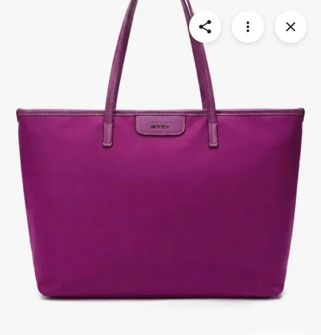 bolsa shopper em nylon santa lolla cor uva