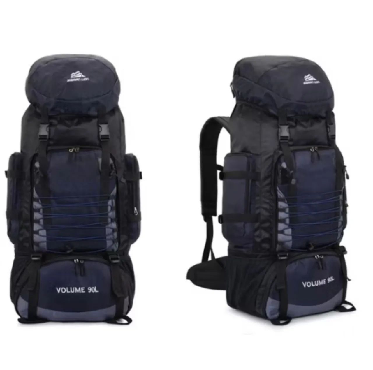 Mochila acampamento 90 litros Material nylon impermeável 600d de alta qualidade - Foto 2