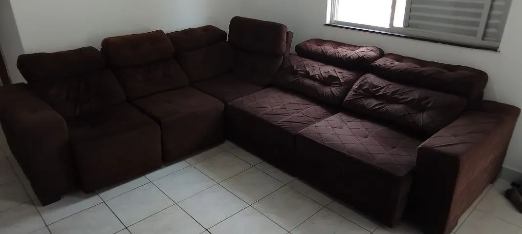 Sofá retrátil reclinável 