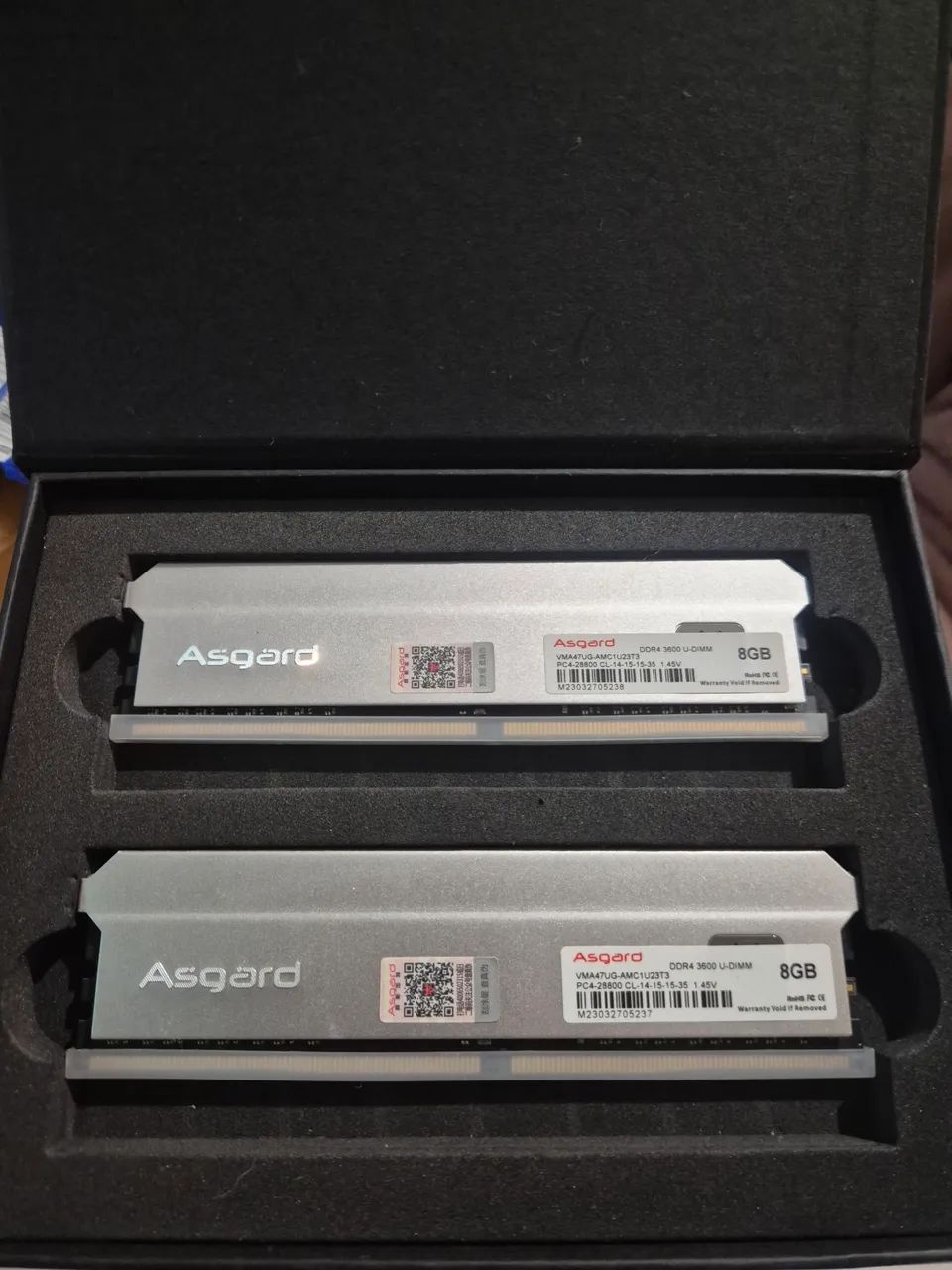 Memória ram DDR4 3600mhz CL14 2 x 8GB