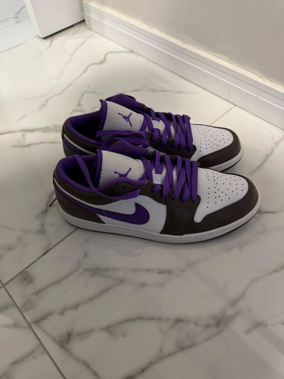 Air Jordan 1 Low marrom Original