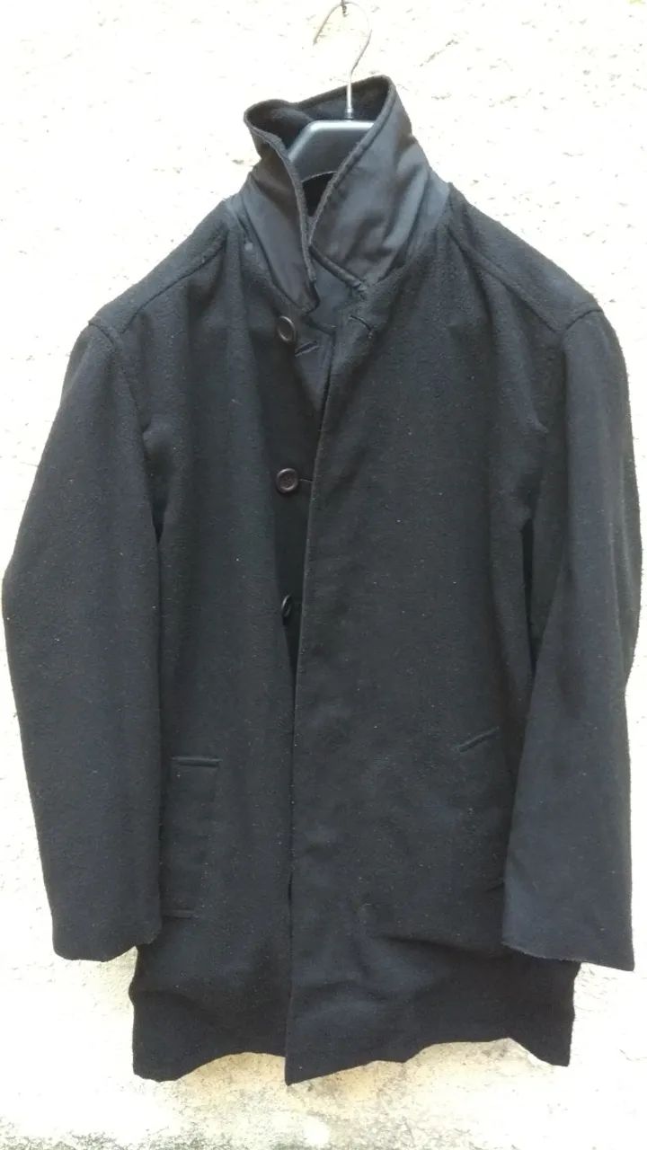 Sobretudo masculino preto dupla face  - Foto 3
