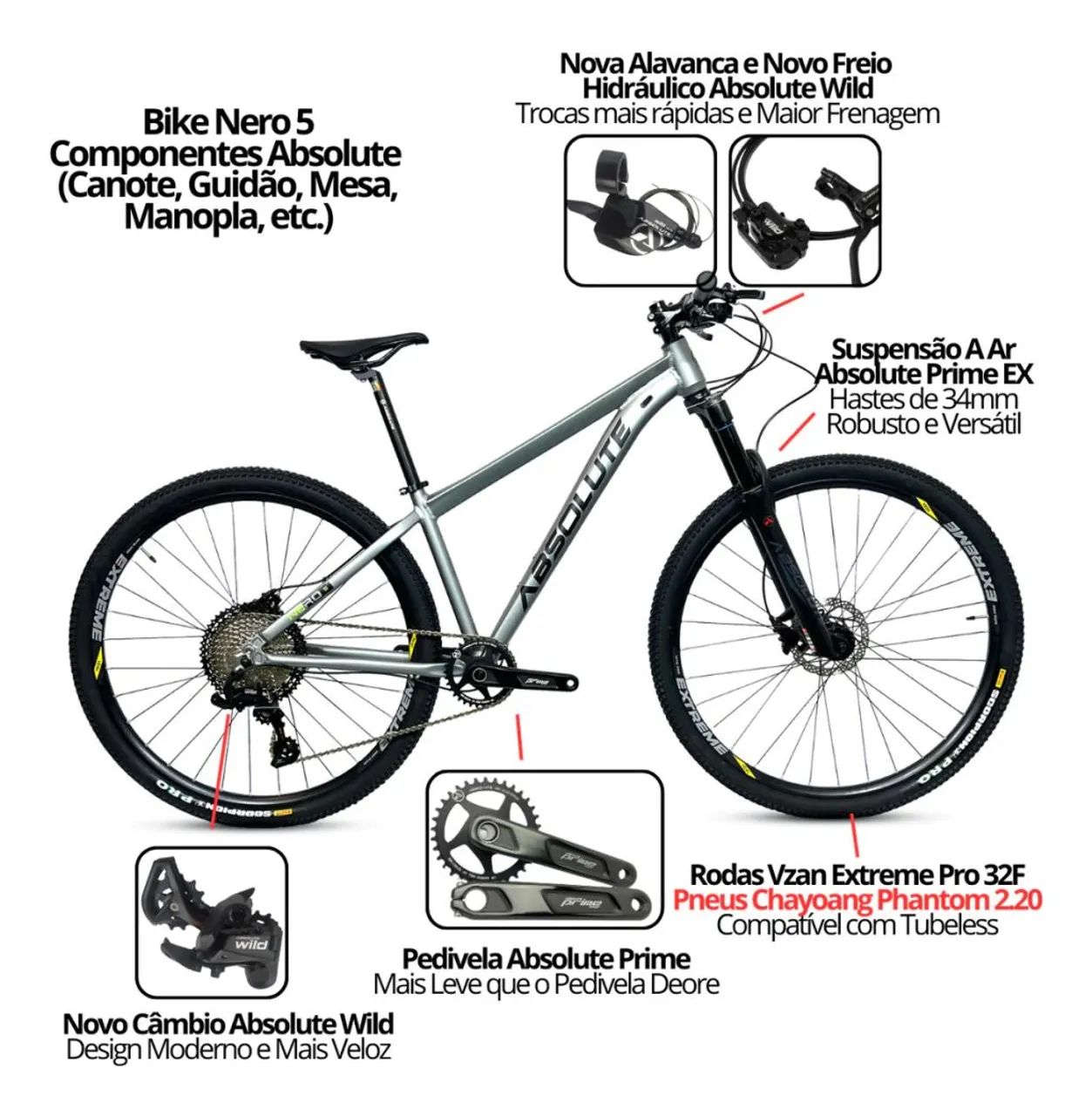Bicicleta Absolute Nero 5