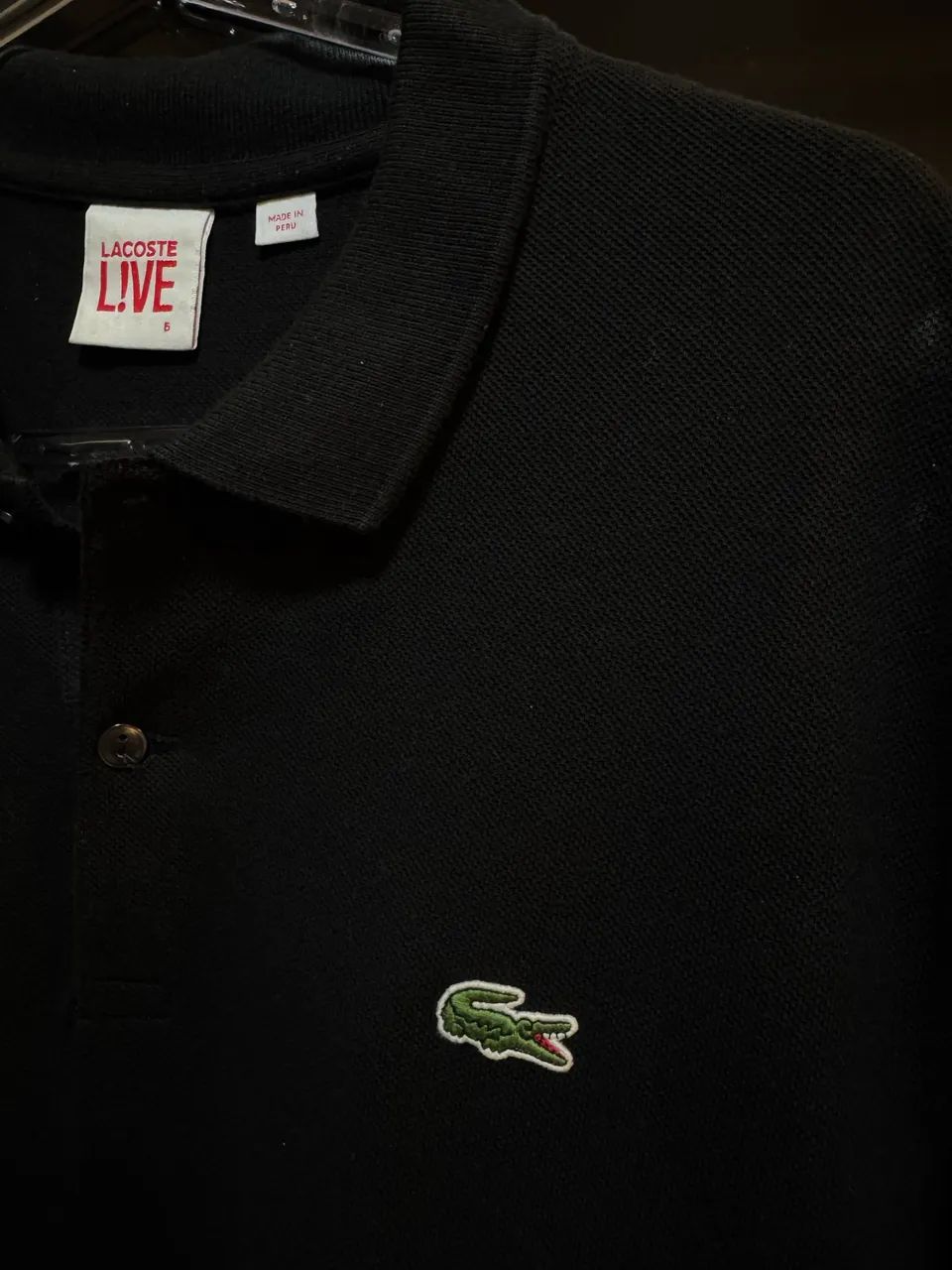Camisa Lacoste Preta