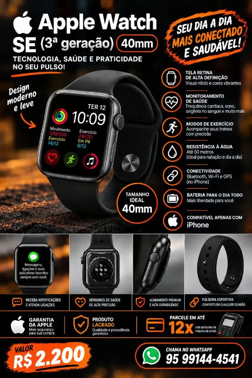 Vende-se Apple Watch SE 3 40mm 