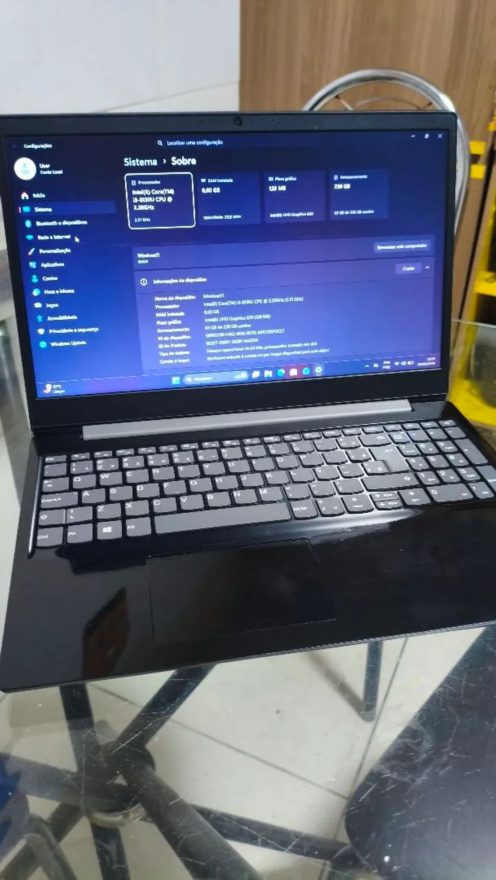 Notebook Lenovo core i3 8gb SSD 256 - Foto 3