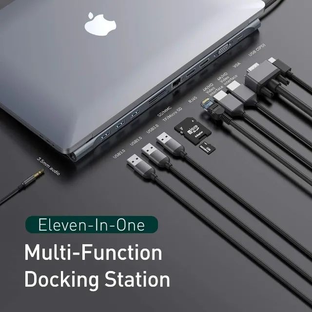 HUB Baseus Adaptador de hub USB C 11 em 1 - Foto 4