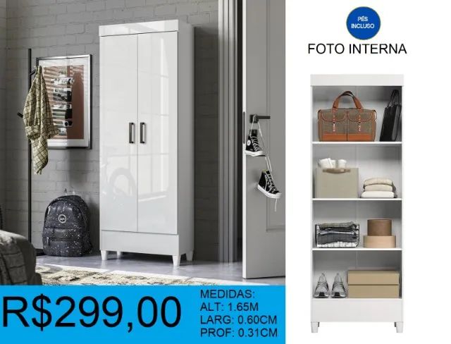 Multiuso com pés inclusos larg:1,65cm - frete gratuito - Foto 2