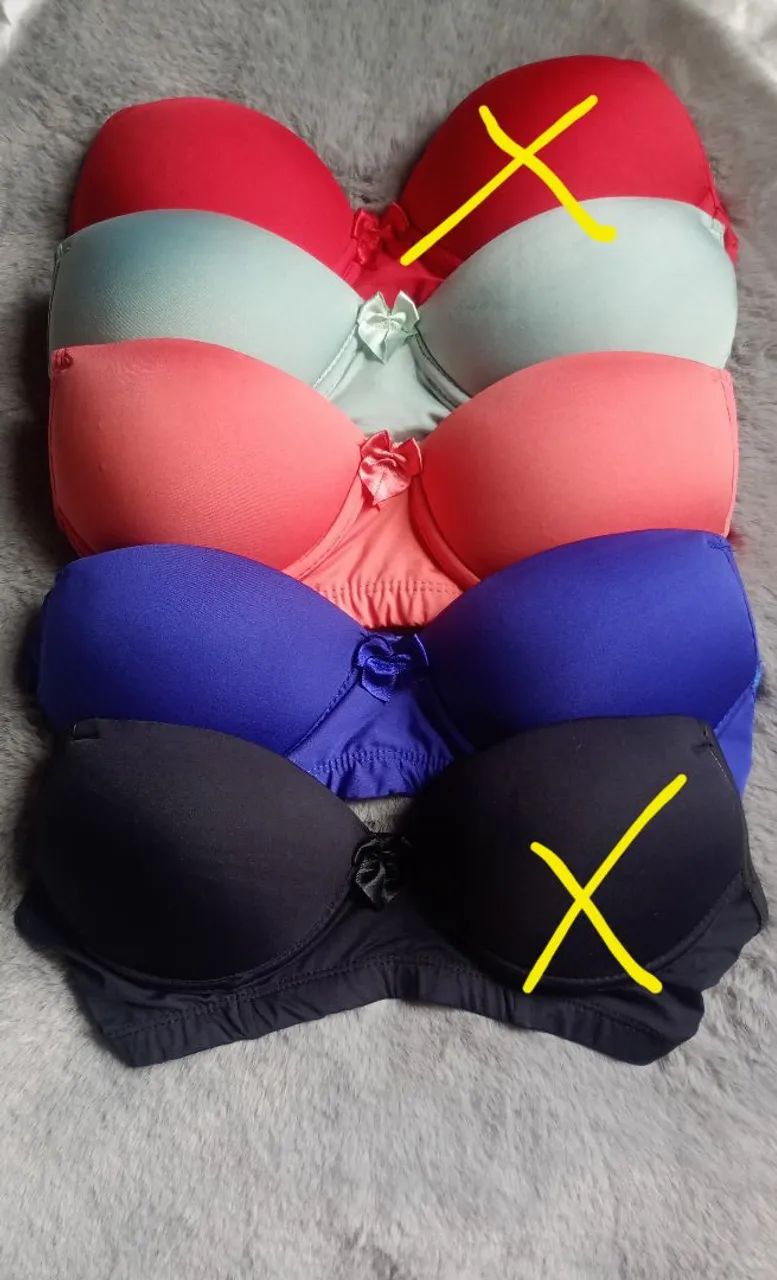 Sutiã liso e renda(alça reforçada)! - Foto 3