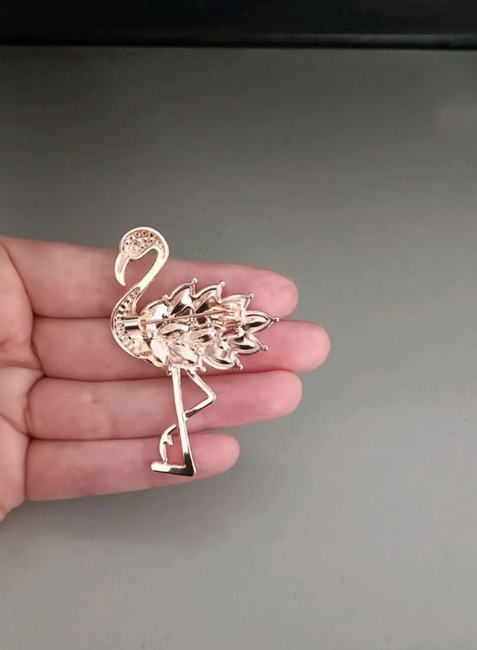 Broche de Flamingo Luxo (novo) - Foto 5