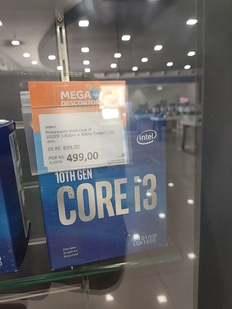 Processador Intel Core i3-10100F