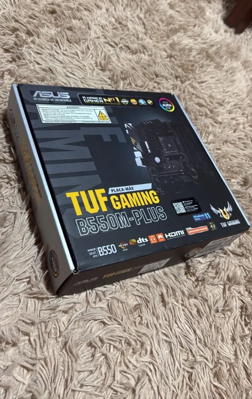 Placa-Mãe ASUS TUF Gaming B550M-Plus - Nova, Lacrada - Foto 2