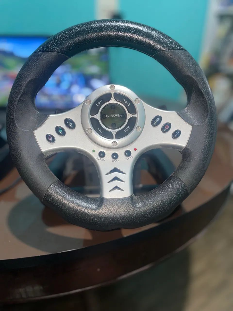 PS2 Slim - c/ voltante, pedal e câmbio  - Foto 2