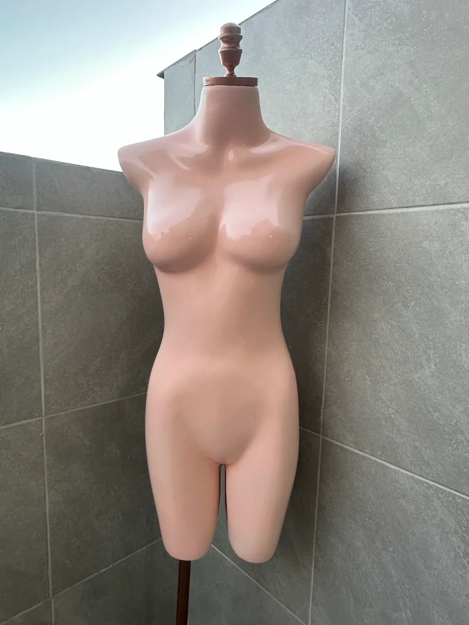 Manequim fibra rose 