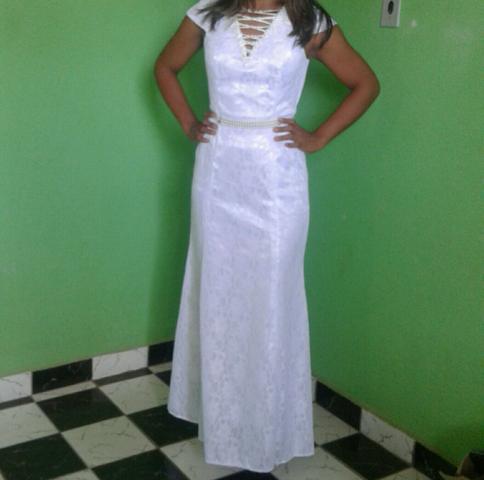 vestido branco olx