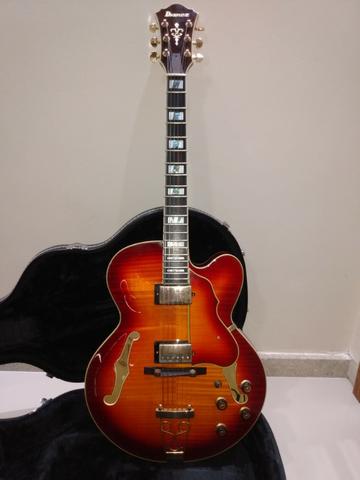 Guitarra Ibanez AF 155 Awb C/ Case Original - Semi-acústica - Foto 2