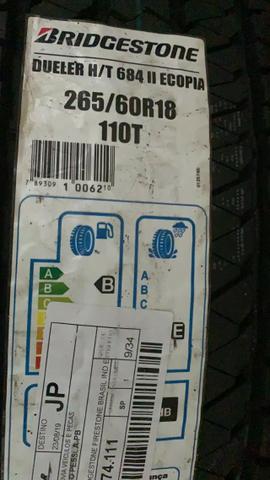 Pneu Bridgestone 265/60r18 Dueler H/T 684II * Gm