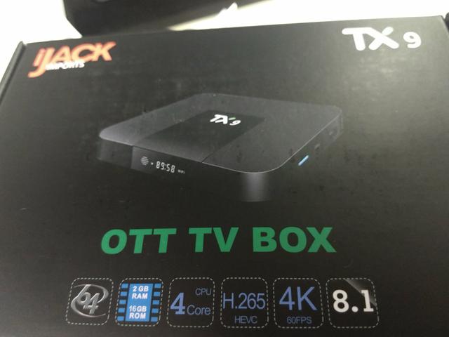 Android box tx9 com controle remoto