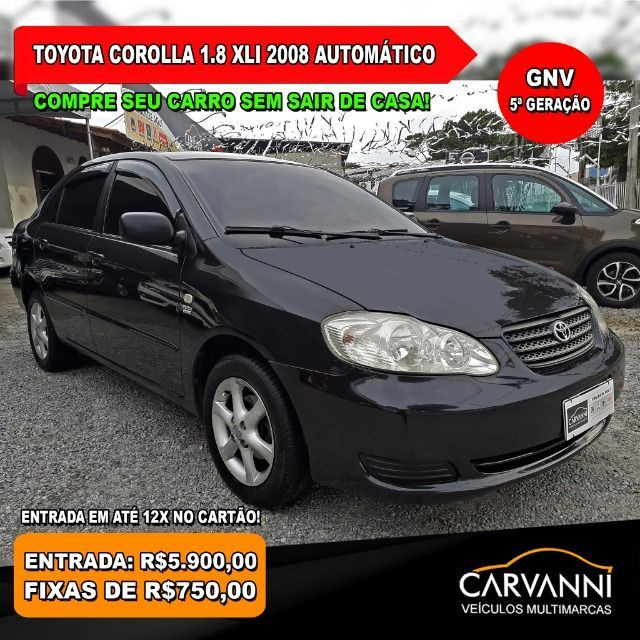 Toyota Corolla 1.8 2008 Automático com GNV