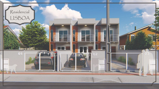 Casa Geminada com passagem lateral na Limeira, Brusque-SC - Foto 2