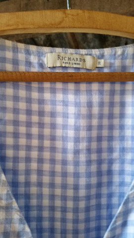 Vestido de Linho Xadrez da Richards - Foto 2
