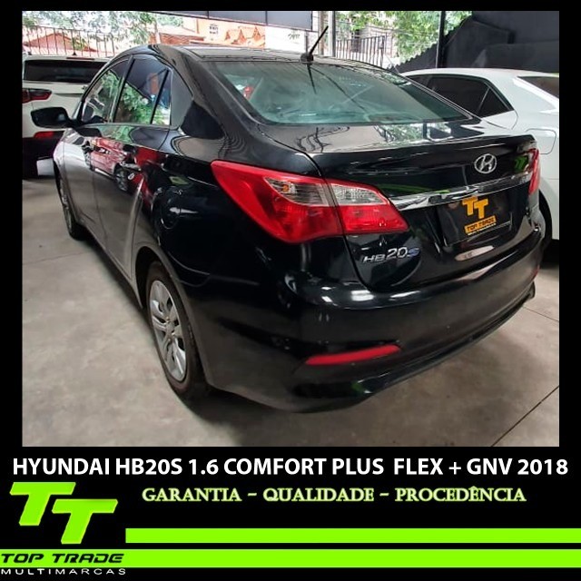 HYUNDAI HB20S 1.6 COMFORT PLUS FLEX GNV AUTOMÁTICO 2018  POUCO RODADO 