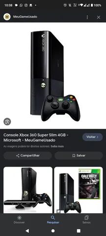 Console Xbox 360 Super Slim 4GB - Microsoft - MeuGameUsado