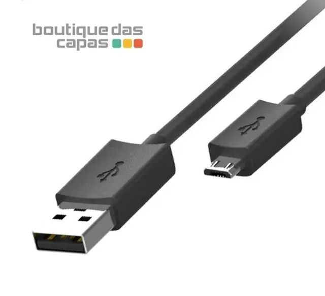 Cabo Motorola Micro USB v8 - Preto 2MT 2 Metros Original garantia 6 meses - Foto 3