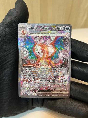 Carta de pokémon TCG - Original COPAG - Reshiram e Charizard-GX (20/214)  ULTRA RARA