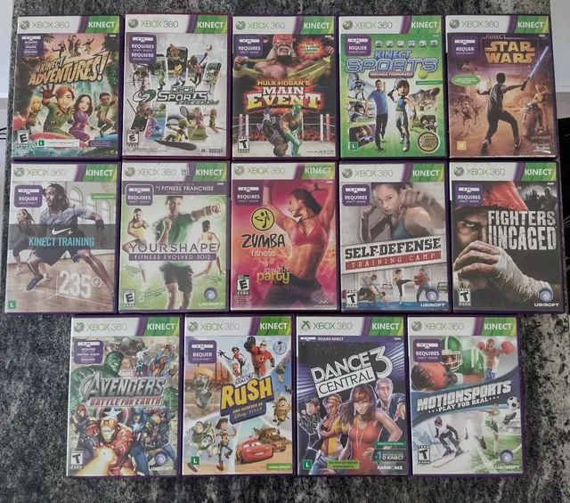 Vendo 4 jogos de kinect para Xbox 360 - Videogames - Gradim, São Gonçalo  1244787452