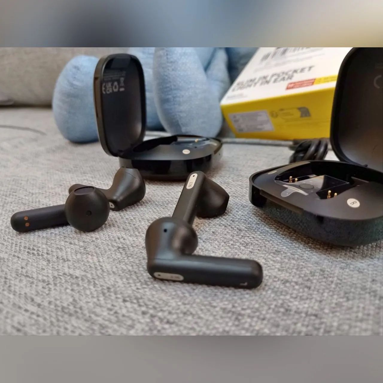 Fone baseus E15/ipx4/bluetooth 5.3/5+20hrs bateria-10m carga 2 horas uso - Foto 3