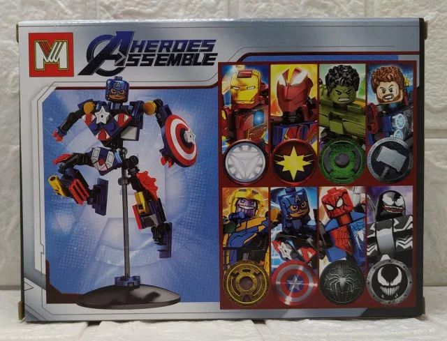 Lego Heroi  Assemble Mg285f Capitão América