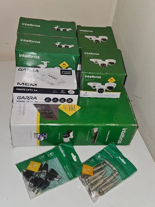 Kit cameras dvr fonte hd 1tb intelbras - Foto 6
