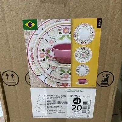 Aparelho de Jantar e Chá 20 Peças Mail Order Lima Oxford - Foto 2